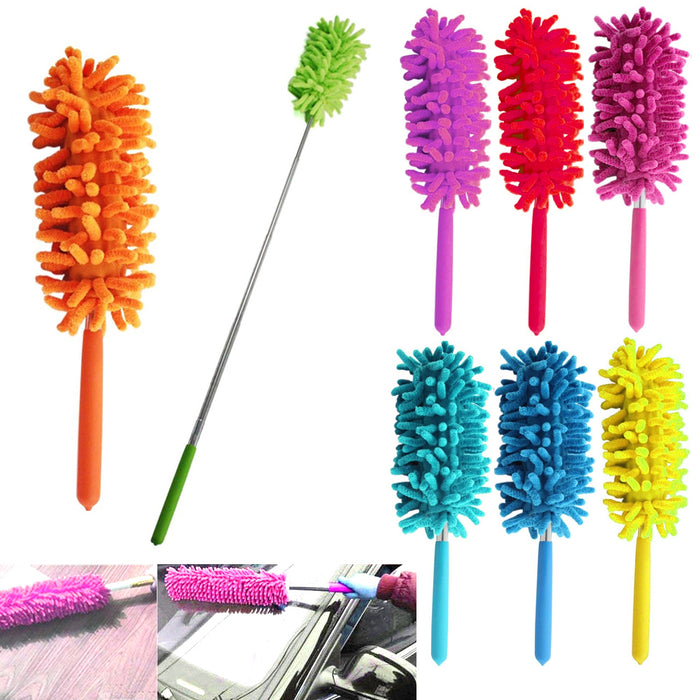 1 x Telescopic Microfiber Duster Extendable Cleaning Dust Home Office Car Tool