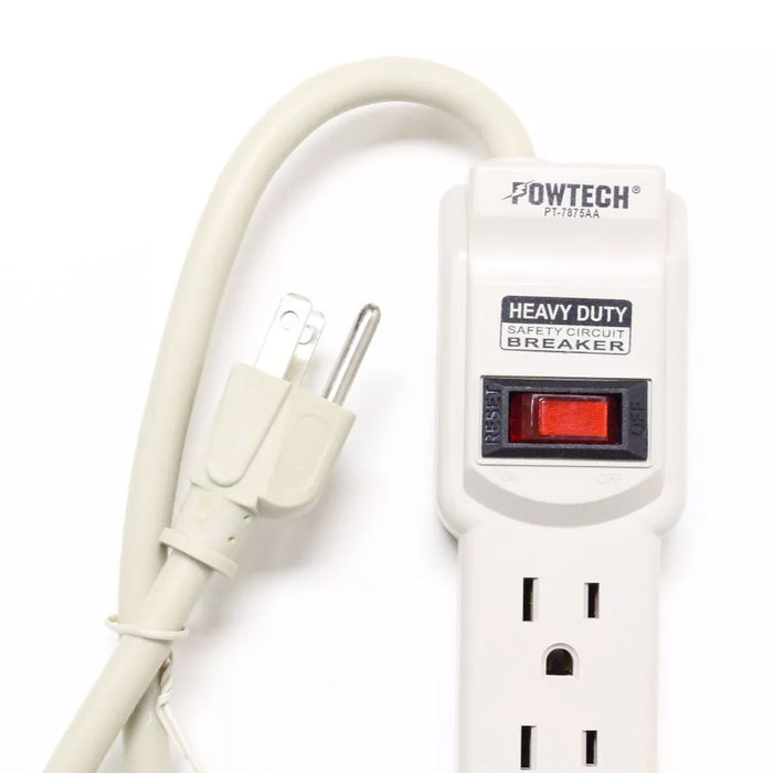 Power Strip 6 Outlet Surge Protector Plug AC Wall Power Strip UL 18" Cord Switch