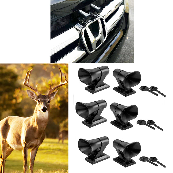 6X Deer Whistles Wildlife Warning Device Animal Sonic Alert Car Safety Accessory