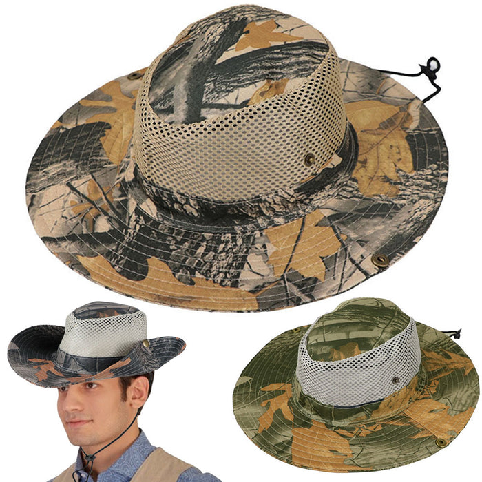 1 Digital Camo Boonie Bucket Hat Outdoor Fishing Hunting Snap Brim Mesh Army Cap