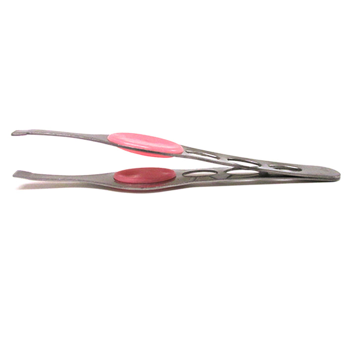 1 Stainless Steel Eyebrow Tweezer Slanted Precision Tip Hair Tweezerette Salon