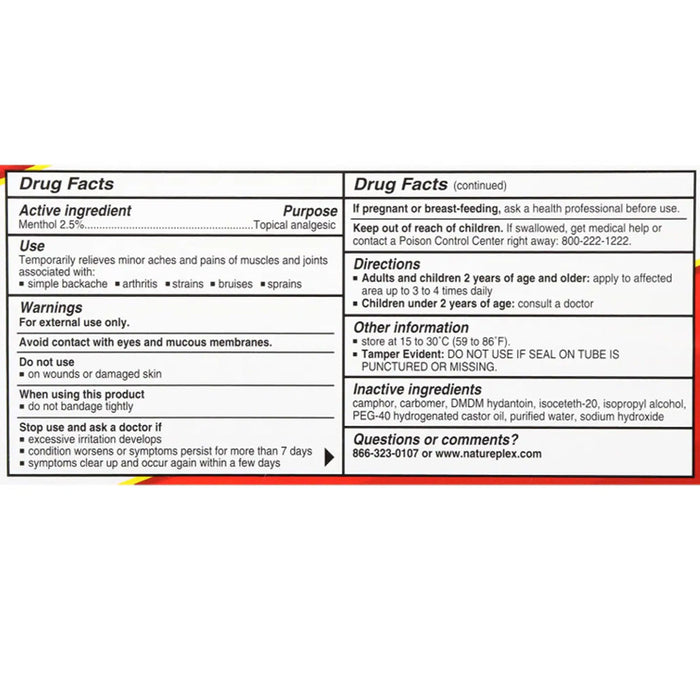 6 X Muscle Rub Topical Pain Relieving Cream Joint Menthol Sprain Analgesic 1.5oz