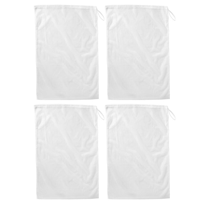 4 Pc Clorox Mesh Laundry Bag 35" Wash Clothes Hamper Reusable Tote  Odor Control