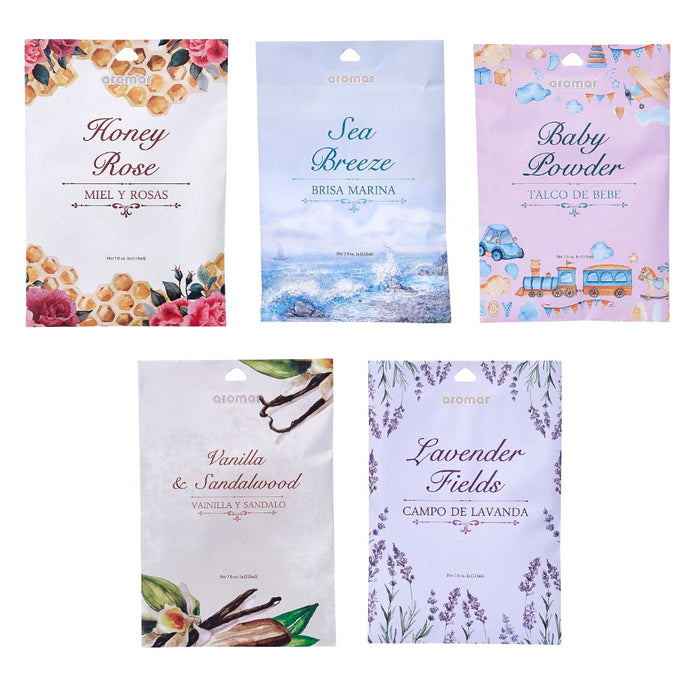 12 Scented Fragrance Sachet Pouch Air Freshener Wardrobe Home Drawer Perfume Bag