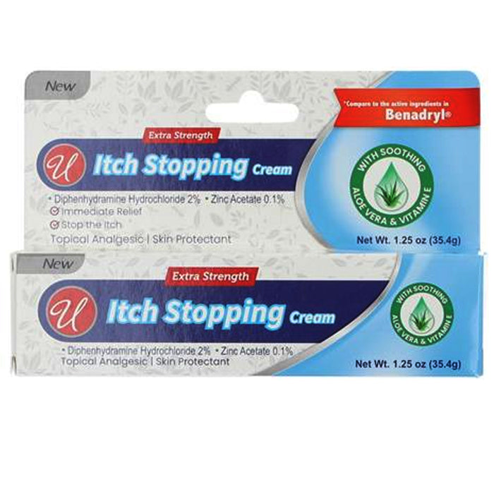 4 Packs Extra Strength Stop Itching Cream Anti-Itch Ointment with Aloe Vitamin E