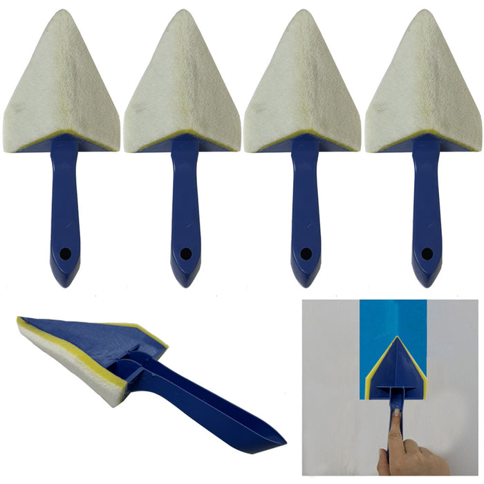 4 Clean Edge Corner Paint Brush Angle Professional Painting House Wall Trim Blue