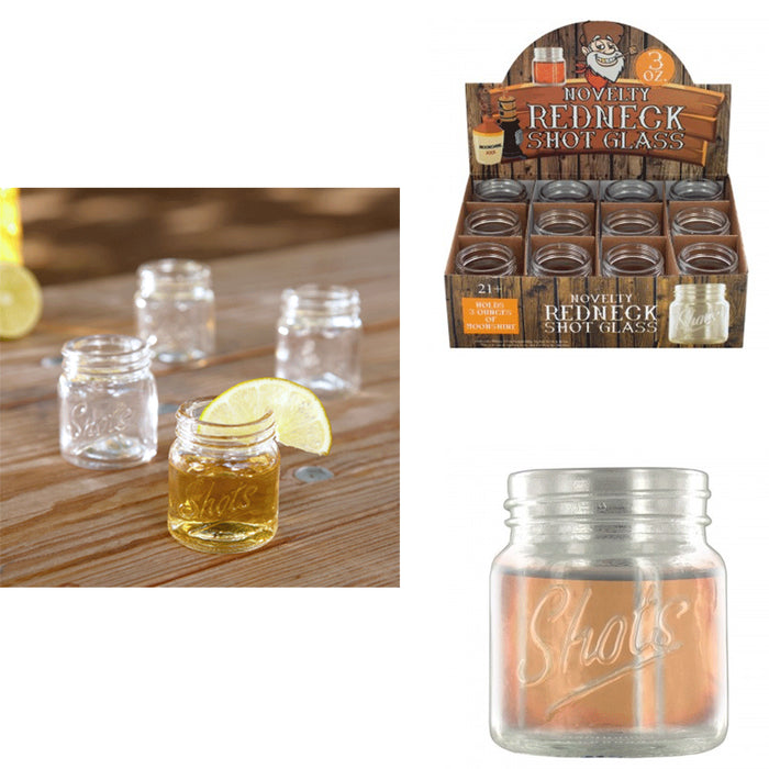 Set Of 10 Jar Shot Glasses Mini Mason Design 3 Oz Whiskey Moonshine Party Glass