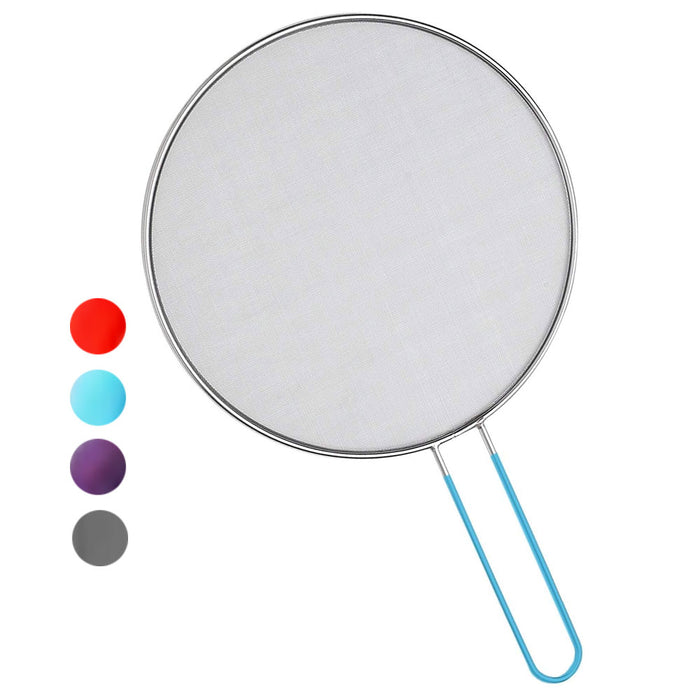 1 X Splatter Screen Frying Pan Lid Mesh Cover 11.5" Popping Grease Guard Shield