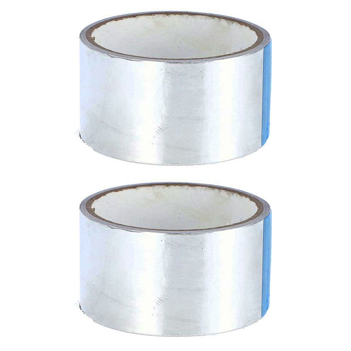 2 Rolls Aluminum Foil Tape Heat Shield Reflector Repair Sealing Adhesive 1.88"W