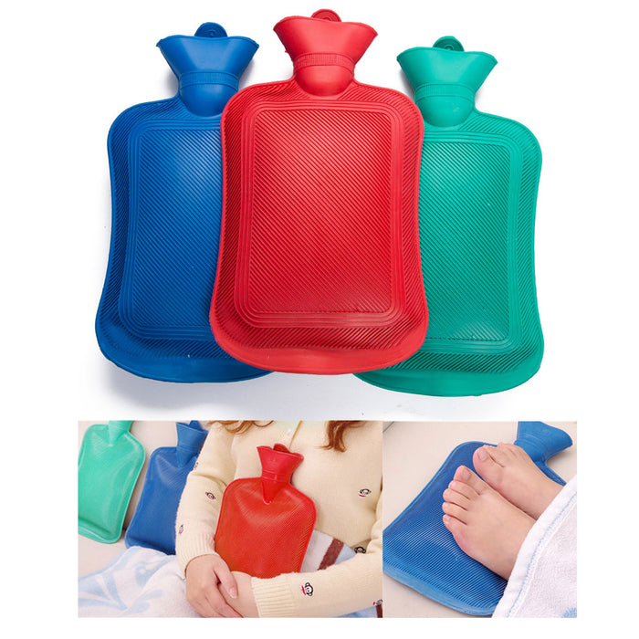 1 Rubber Heat Water Bag Hot Cold Warmer Relaxing Bottle Bag Therapy Winter Thick