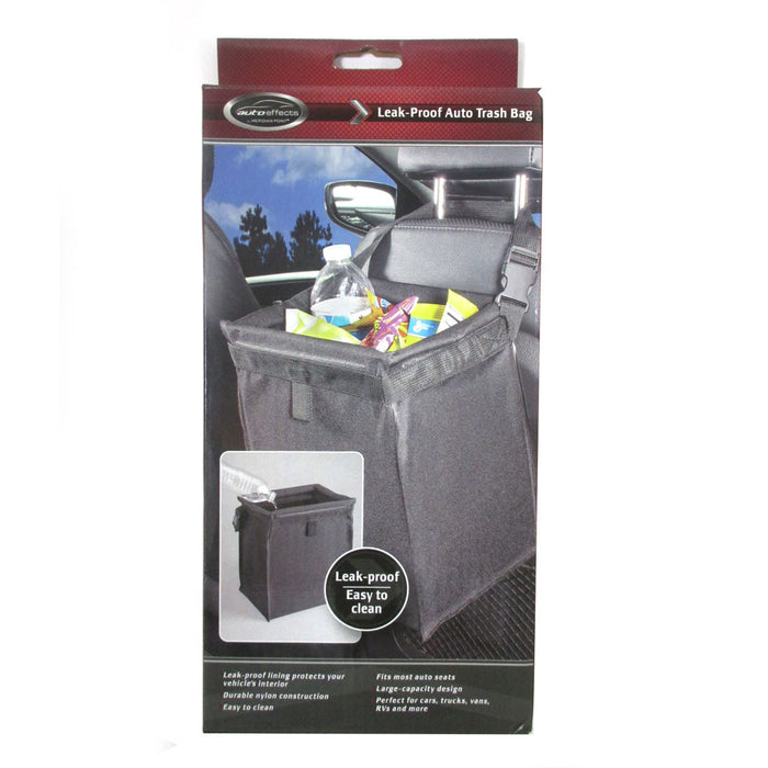 Auto Trash Bag Car Can Litter Garbage Leak Proof Bin Headrest Wastebasket Holder