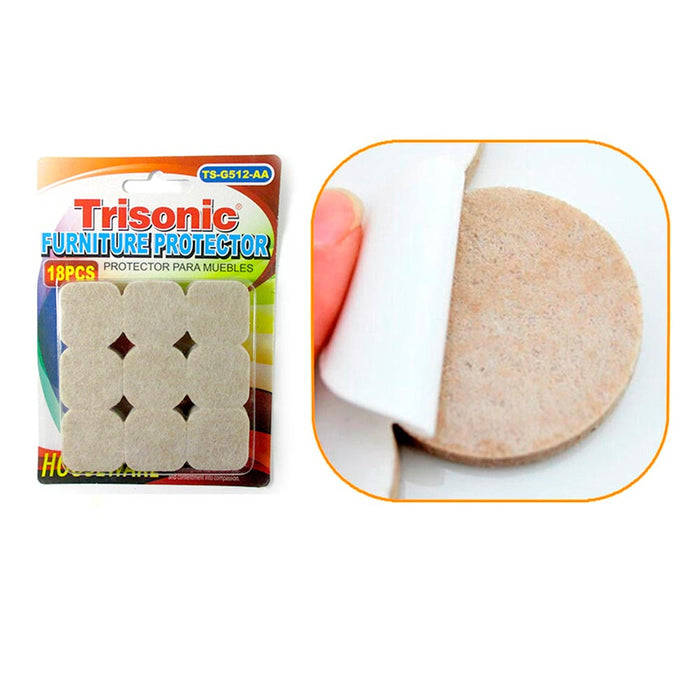 18 Felt Pad Anti Skid Furniture Protection Self Adhesive Floor Scratch Protector