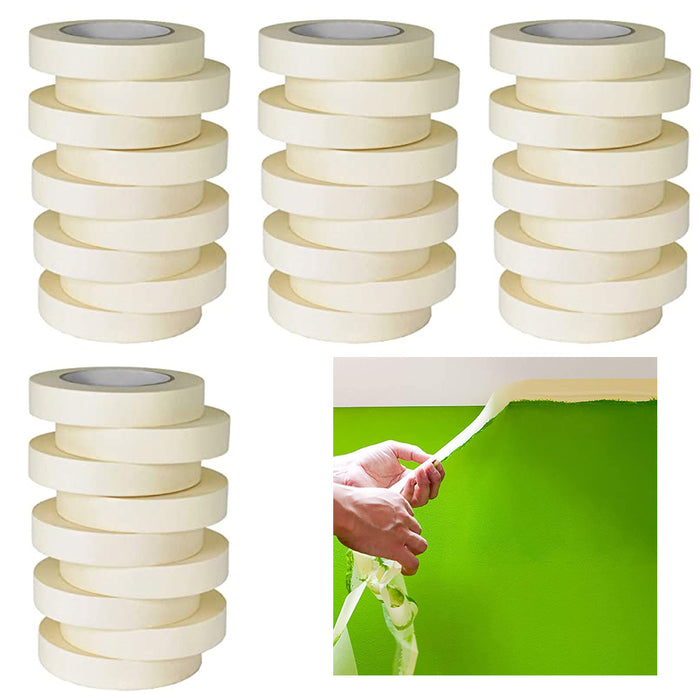 36 Pc Masking Paint Tape Multi Surface Painters Arts Craft 0.94" x 30 Yd Beige