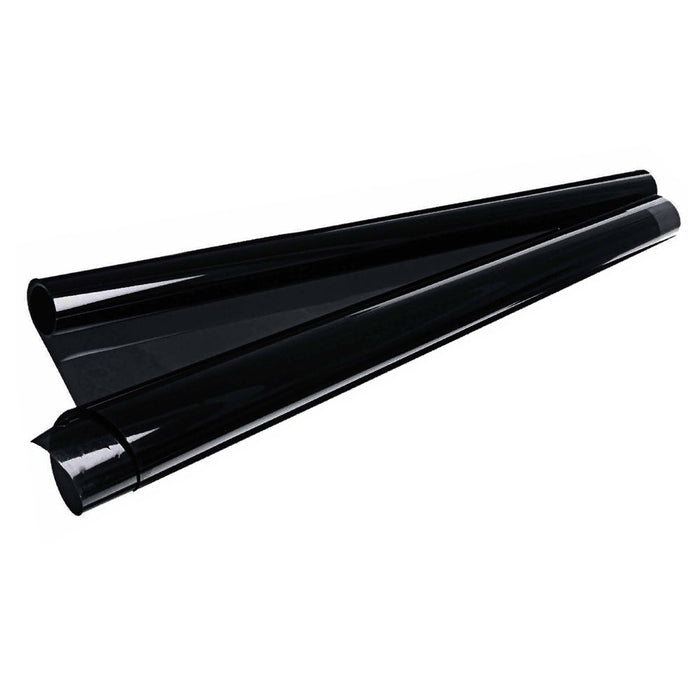 1 Roll 10% Window Tint Film Dark Black Light Transmission Shade Adhesive 10ft