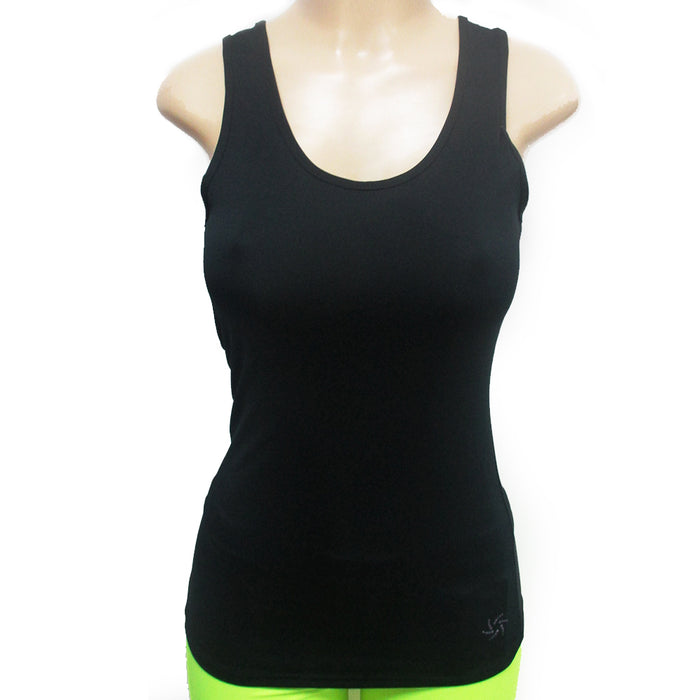 Womens Racerback Stretch Tank Top Yoga Run Traininng Cami Hot Tee Sports Black M