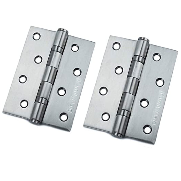 18 Door Hinge Heavy Duty Satin Nickel Interior Hardware Corner Silver 4" 2.5MM