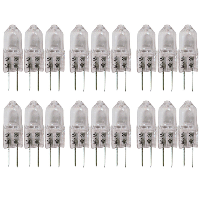 24 pcs Halogen JC Type Light Bulb G4 Base 12V 10W Watt