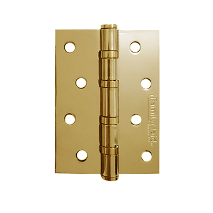 4" Door Hinge Brass Heavy Duty Interior Exterior Square Corner Thick Hardware