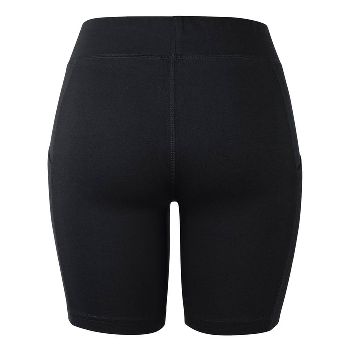 3 Women's Assorted Biker Leggings Shorts w/ Pockets Yoga Sport Black Grey Navy M