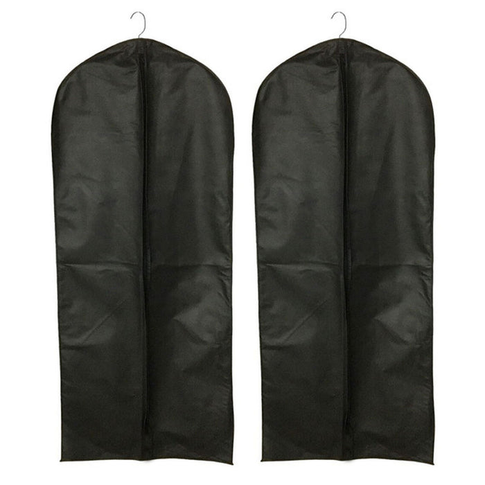 2 PC Zippered Garment Bag 50L Storage Travel Hang Suit Holder Dress Protection