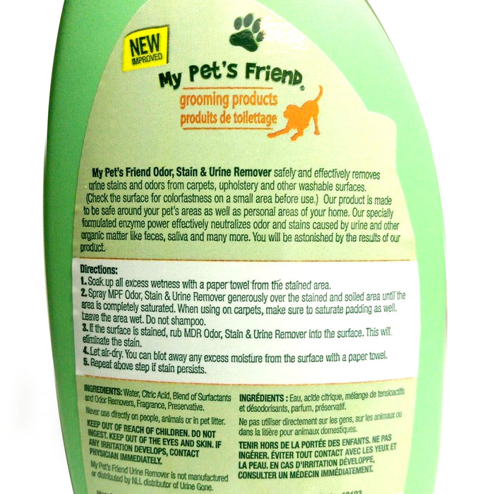 2 Pc Pet Odor Remover Spray Eliminator Dog Cat Stain Urine Carpet Rug Non Toxic