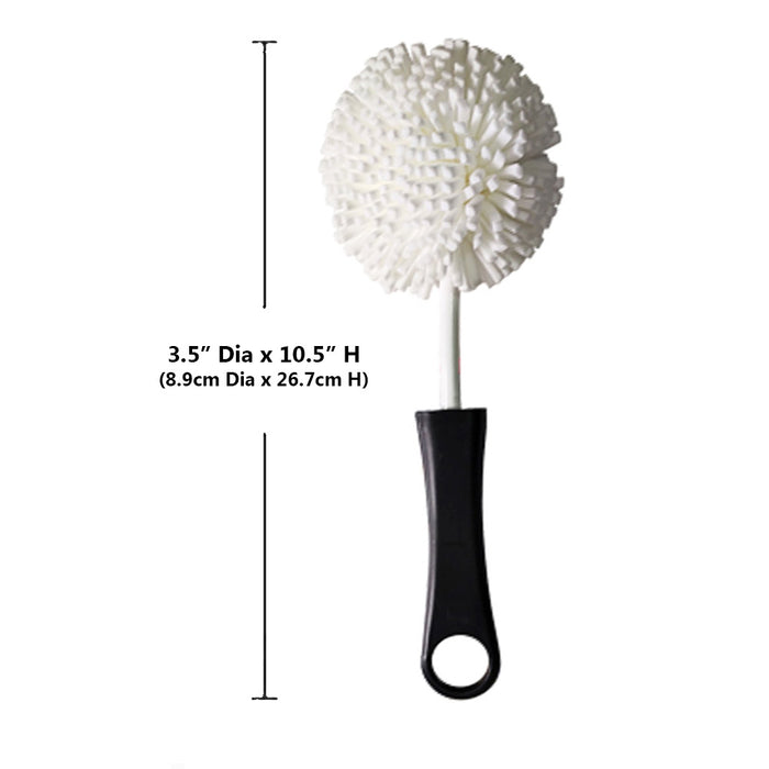 1 X Foam Bottle Brush Wine Glass Bottles Ports Dish Cleaner Non Scratch Bristle