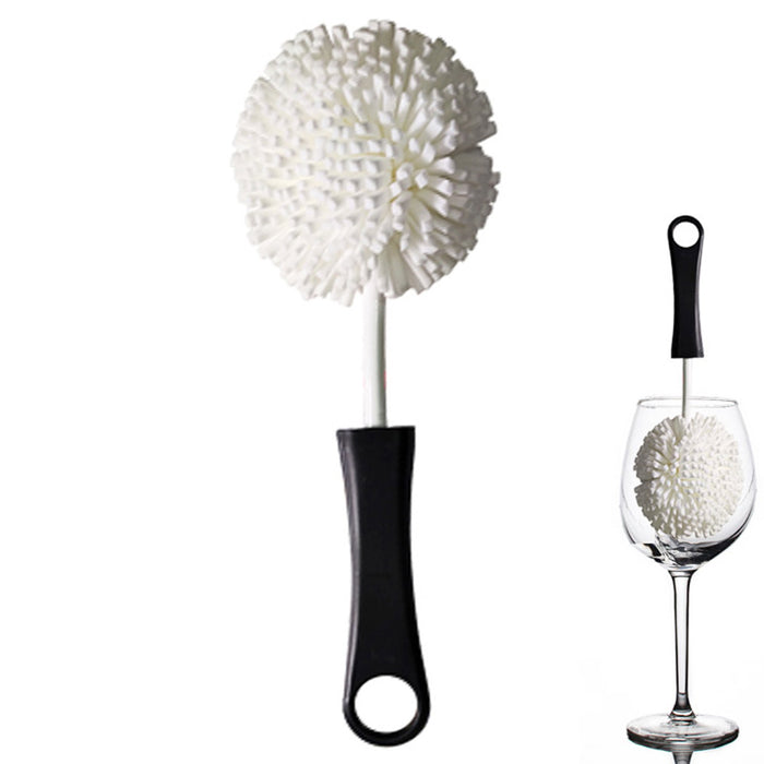 1 X Foam Bottle Brush Wine Glass Bottles Ports Dish Cleaner Non Scratch Bristle