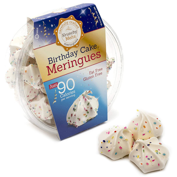 Birthday Cake Meringue Cookies Gluten Free Fat Free Low Calorie Snack Treats