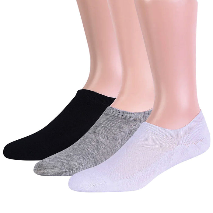 12 Pk Men No Show Socks Cotton Foot Cover Liner Invisible Low Cut Athletic  10-11