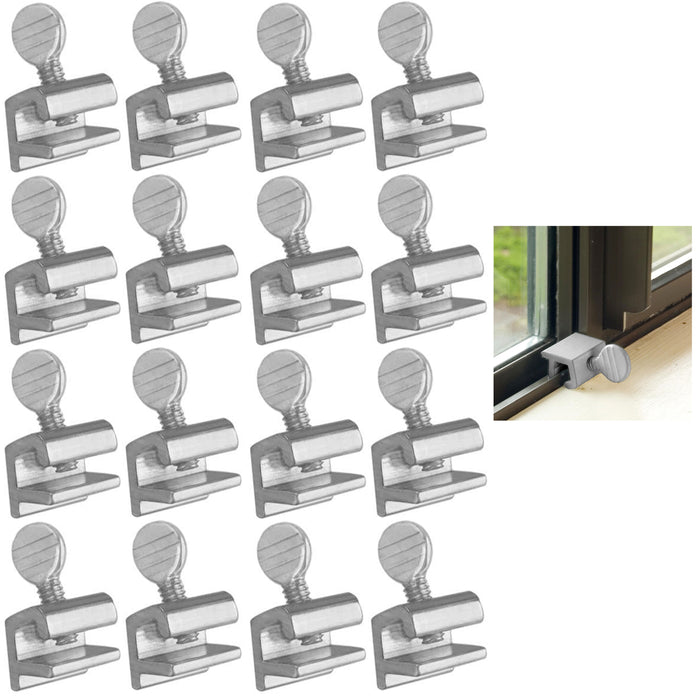 16 Pc Heavy Duty Sliding Window Locks Easy Thumbscrews High Security Home Lock