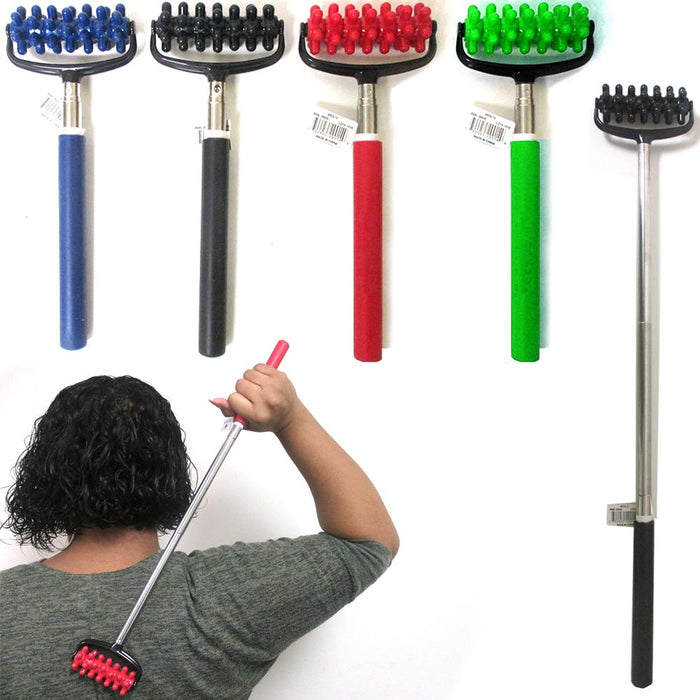 1 Telescopic Back Roller Scratcher Extended Massager Muscle Relief Compact New