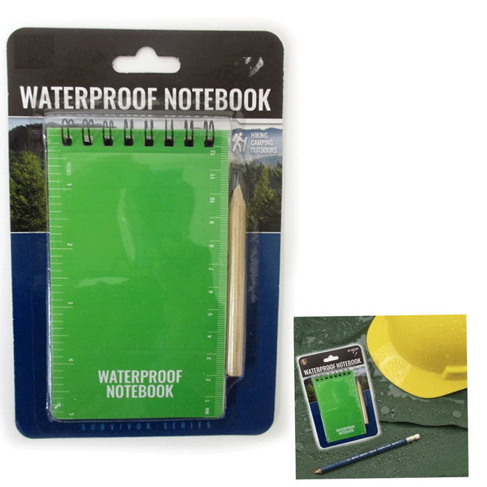 3x5" Waterproof Pocket Notepad Notebook All Weather Shower Paper 50 Sheet !