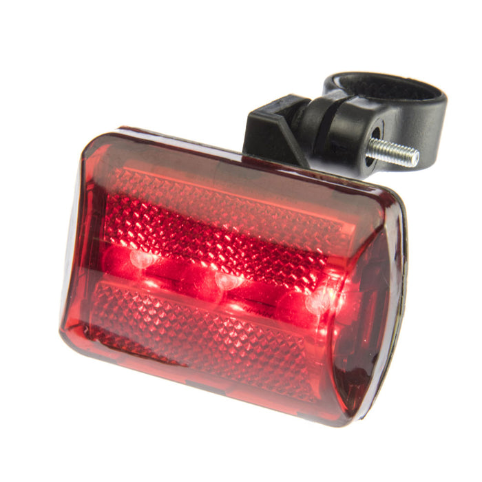 2 Pc Bicycle Light Set 3 LED Headlight Red Taillight Bright Front Rear Safety