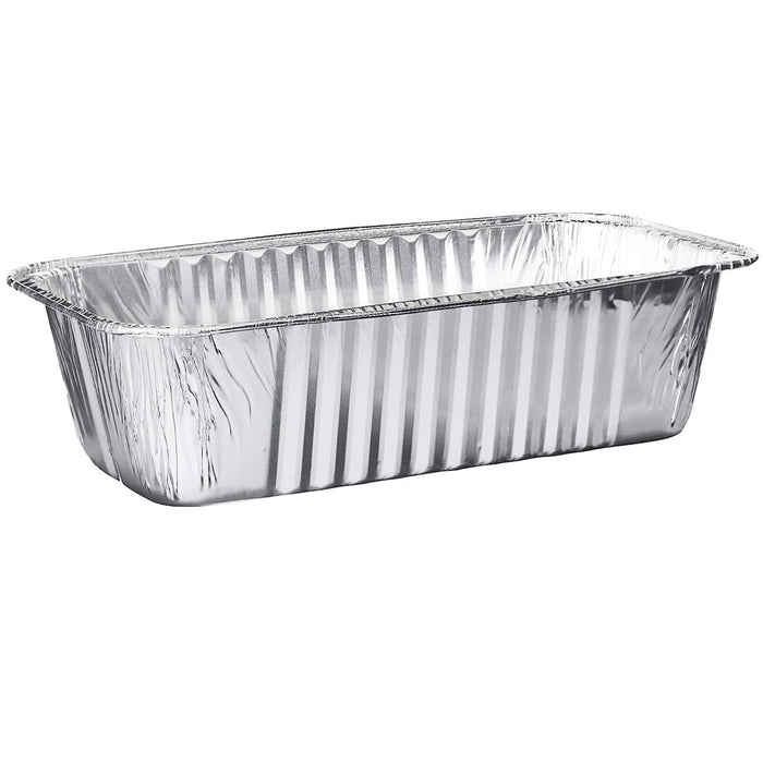 100 X Aluminum Foil Baking Tins 5Lb Loaf Pans Heavy Duty Deep Dish Food Catering