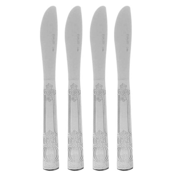 4 Pc Dinner Butter Knife Flatware Set Silverware Cutlery Stainless Steel Utensil