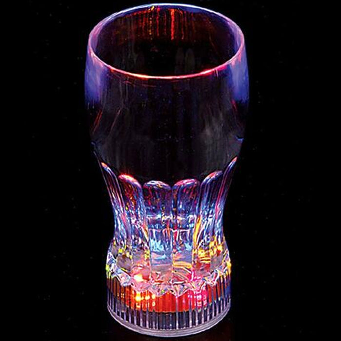 1 Flashing Drinking Cup LED Light Up Shot Bar Club Party Beer Drink Glass 11oz