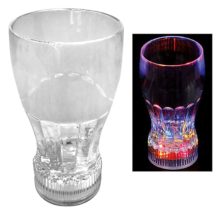 1 Flashing Drinking Cup LED Light Up Shot Bar Club Party Beer Drink Glass 11oz