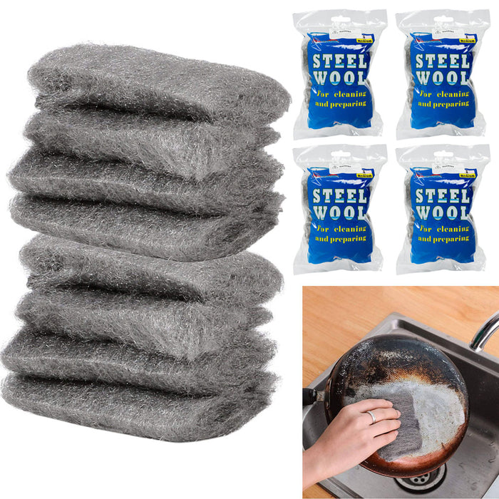 ATB 1 Stainless Steel Pan Brush Wire Metal Sponge Scrubber Cleaner Scourer Pots Dish