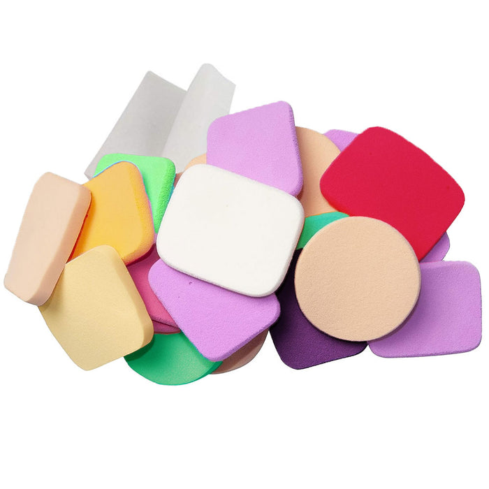 50 Cosmetic Pads Assorted Soft Makeup Sponge Face Foam Make Up Foundation Blend