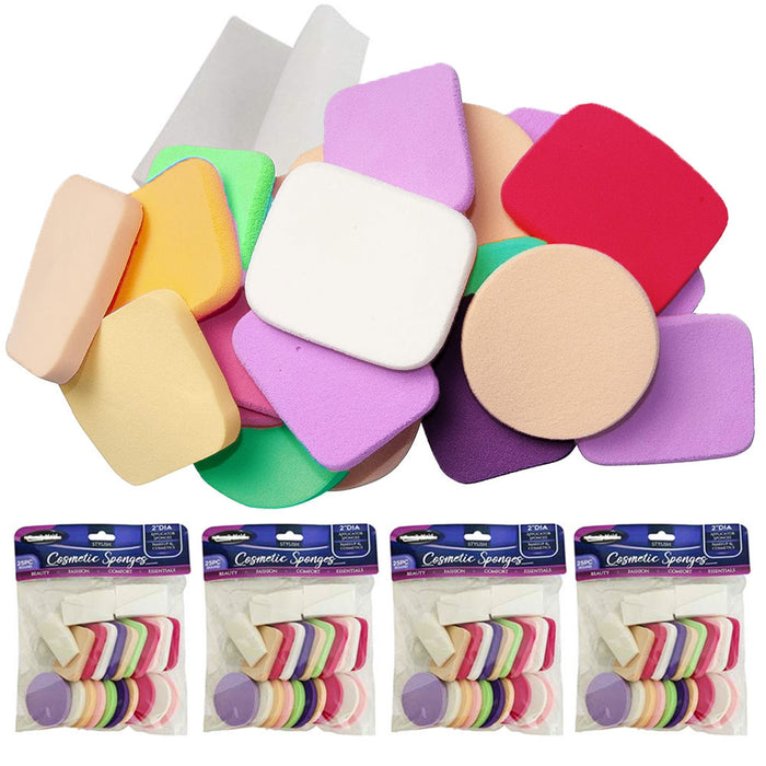 100 Makeup Sponges Cosmetic Pads Assorted Foam Make Up Foundation