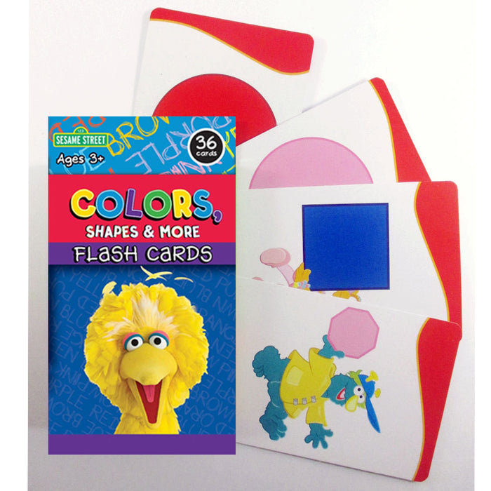 2Pk Flash Cards Sesame Street Early Learning Games Colors Shapes Characters Kids