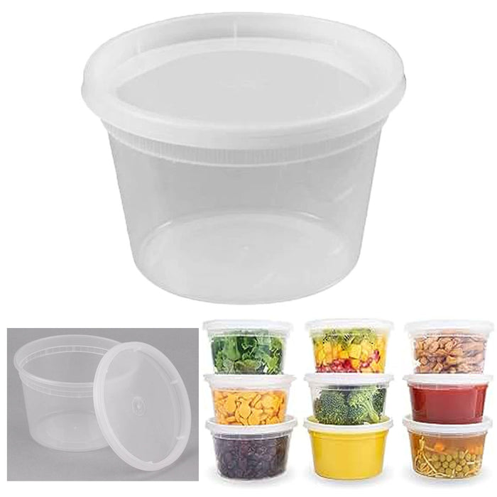 Pantry Value 16 Oz Deli Containers with Lids Food Prep Containers, 48-Pack  