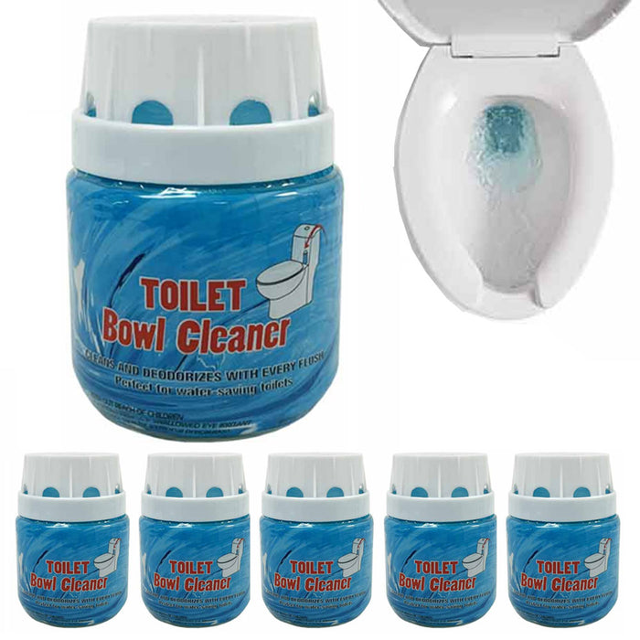 6 Pack Toilet Bowl Cleaners Automatic Long-Lasting Tablets in Bottle Fast Safe