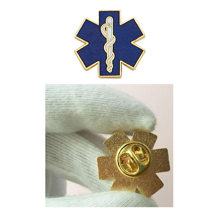 Blue Star of Life Lapel Pins Rescue Jacket Paramedic EMS EMT Emergency Medical