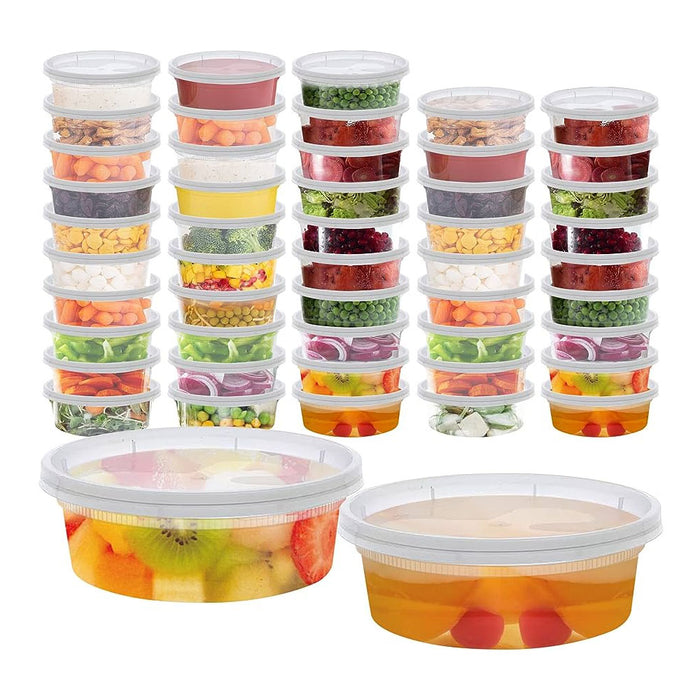 Pantry Value 24 Oz Deli Containers with Lids Food Prep Containers