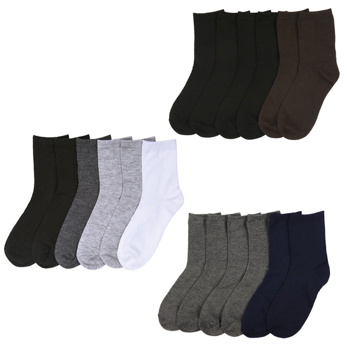 6 Pairs Boys Socks Crew Wholesale Casual Size 4-6 4T 5T Lot Little Kids Fashion