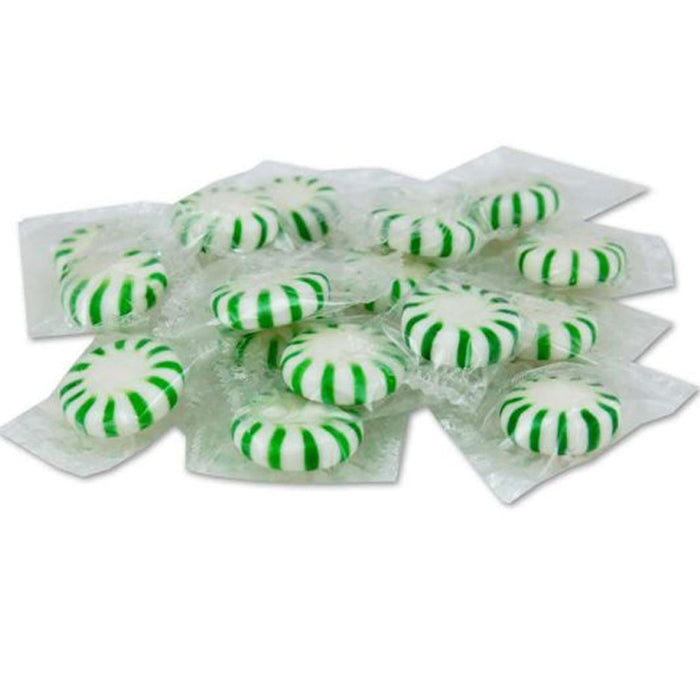 100ct Spearmint Mint Candy Individually Wrapped Peppermint Hard Candies Pinwheel