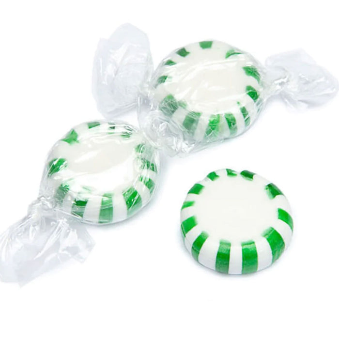 200ct Spearmint Mint Candy Bulk Hard Candies Individually Wrapped Treat Pinwheel