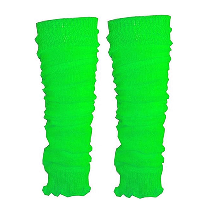 Womens Ladies Party Legwarmers Knitted Neon Dance 80s Costume