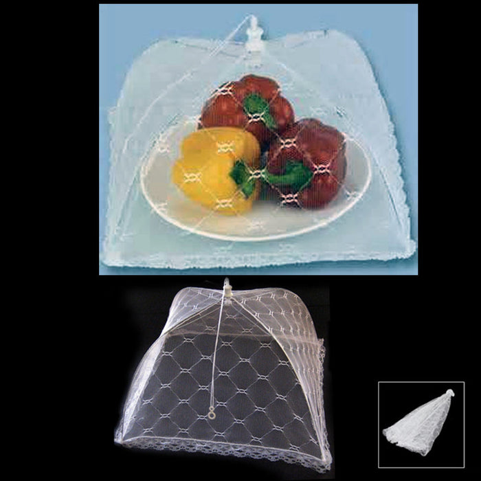 12 Food Covers Mesh Pop-Up Umbrella Screen Tent Bug Net BBQ Picnics Camp Outdoor